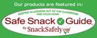 Our products are featured in Safe Snack Guide